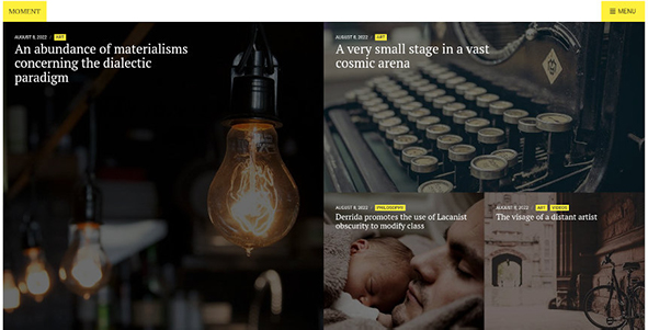 Moment WordPress Theme