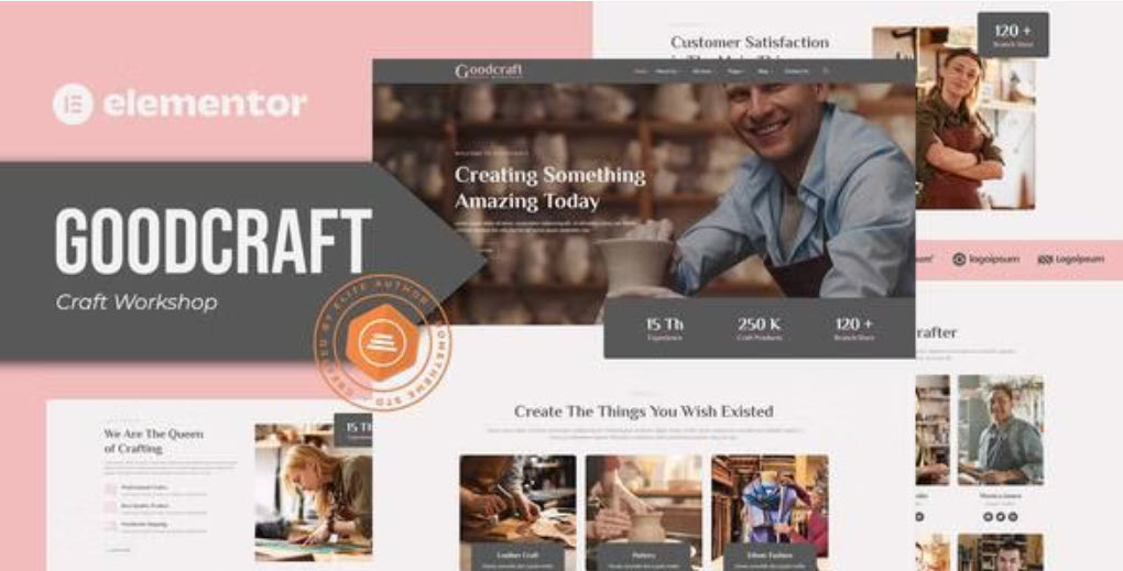 Goodcraft Craft Workshop Elementor Template Kit
