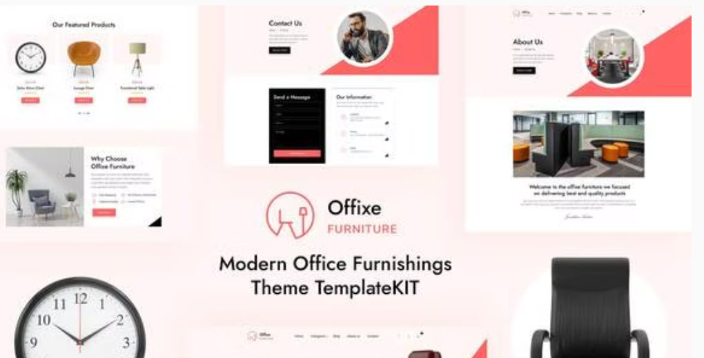 Offixe Furniture Elementor Template Kit