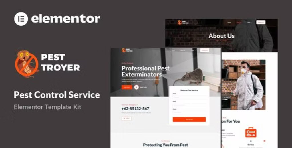 Pestroyer Pest Control Service Elementor Template Kit