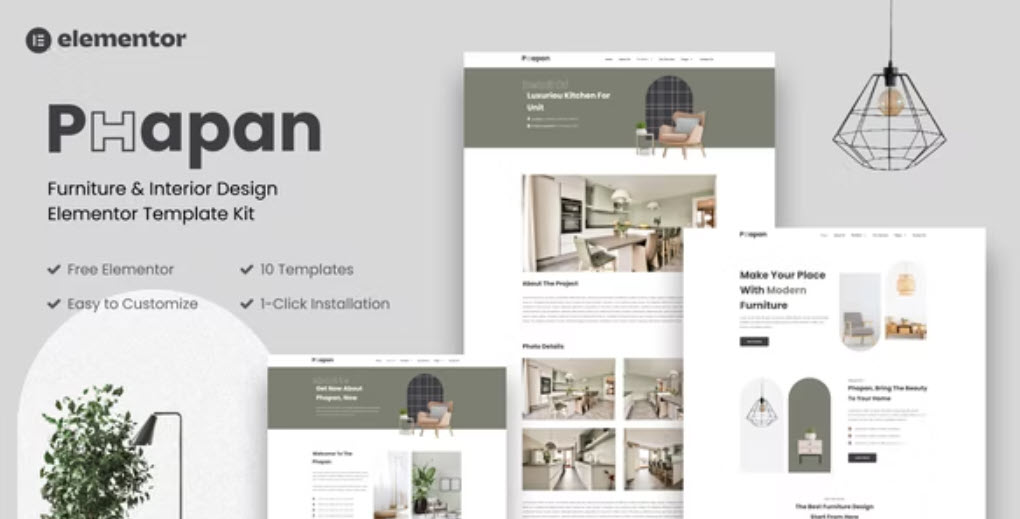 Phapan Furniture and Interior Design Template Kits