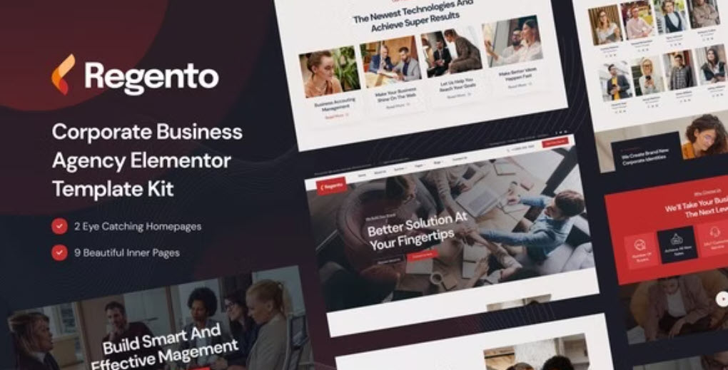 Regento Business Agency Elementor Template Kit