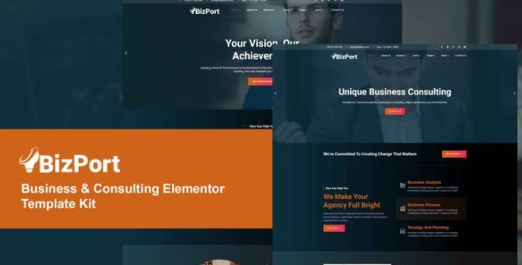 Bizport Business & Consulting Elementor Template Kit