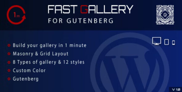 Fast Gallery for Gutenberg – WordPress Plugin