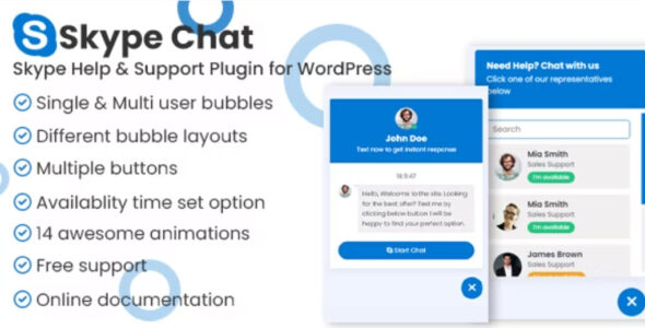 Skype Chat Support Pro WordPress Plugin