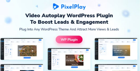 PixelPlay – Video Autoplay And Thumbnail Overlay WordPress Plugin