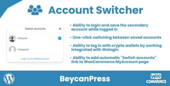 Account Switcher for WordPress-Multiple accounts