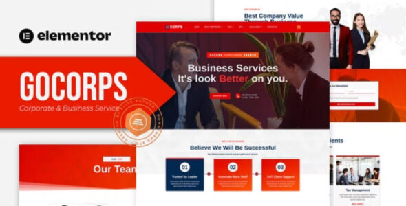 Gocorps Corporate & Business Service Elementor Kit