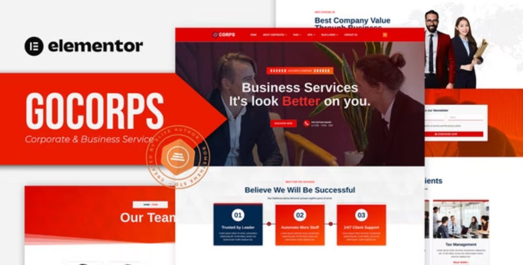 Gocorps Corporate & Business Service Elementor Kit