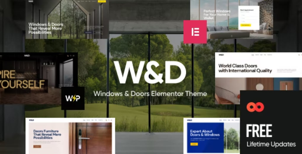 W&D Windows & Doors Company WordPress Theme