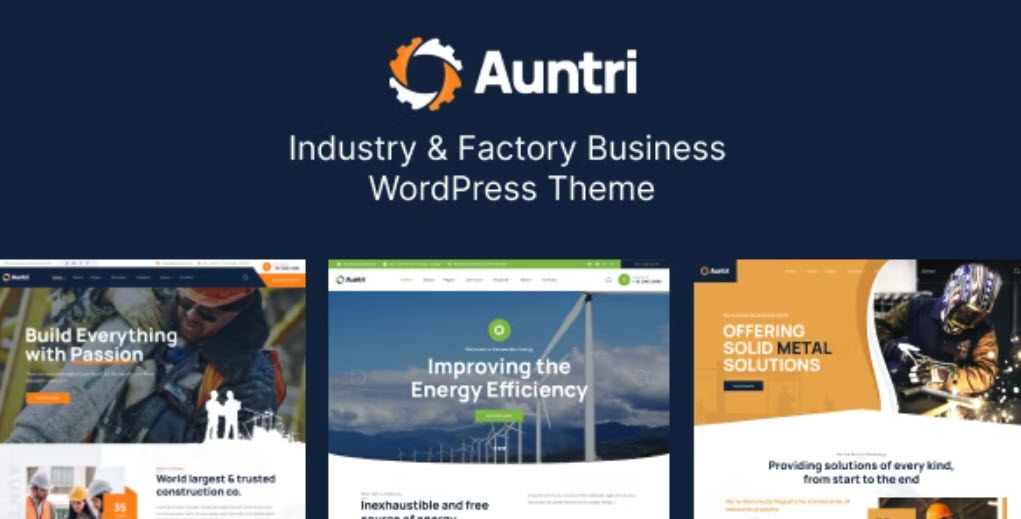 Auntri Industry & Factory WordPress Theme