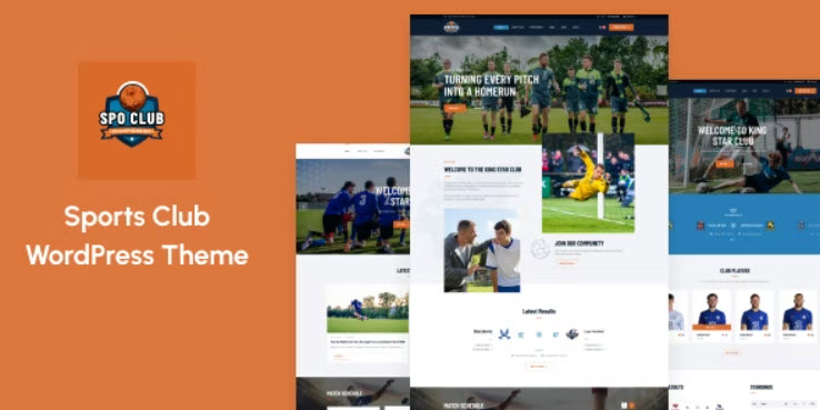 Sports Club WordPress Theme SpoClub