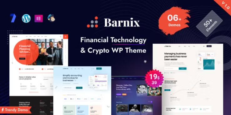 Barnix Finance Consulting WordPress Theme