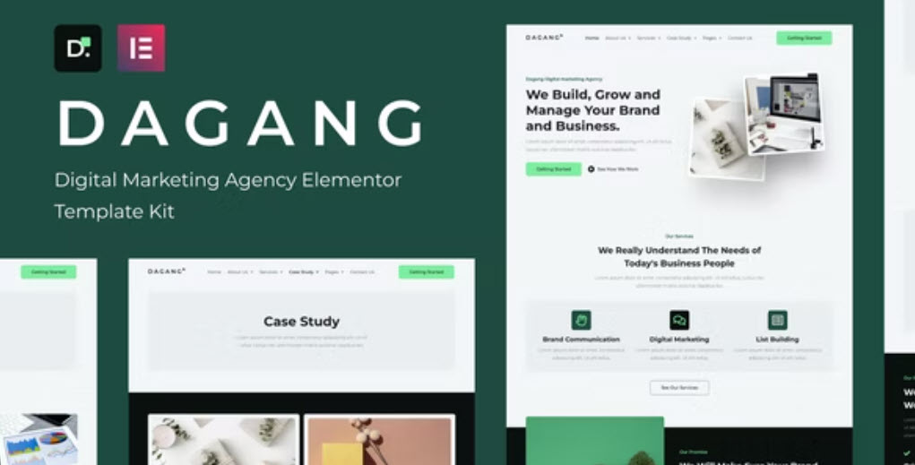 Dagang Digital Marketing Agency Elementor Template Kit