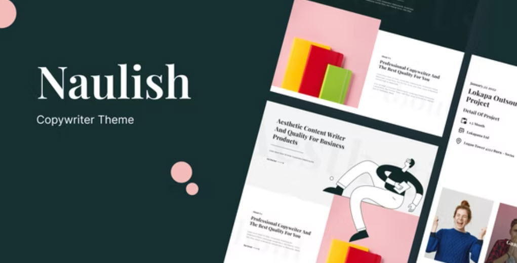 Naulish Copywriter Elementor Template Kit