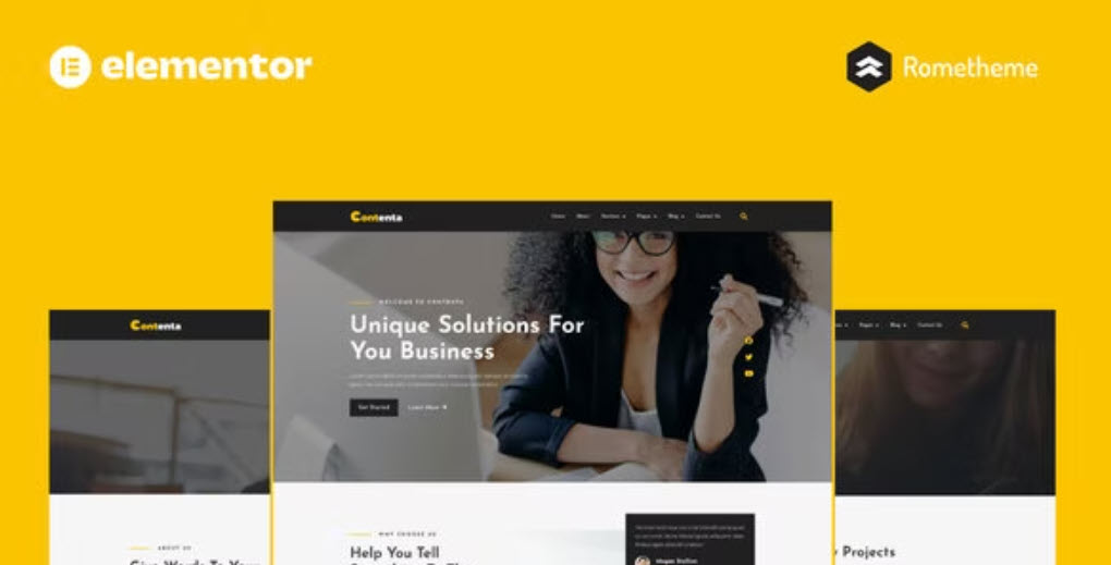Contenta Content Writing Services Elementor Pro Full Site