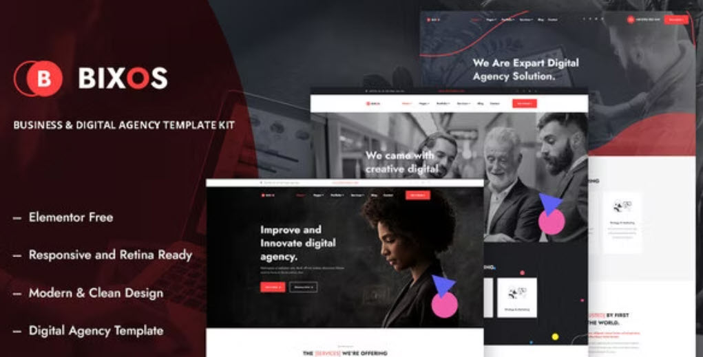 Bixos Business & Digital Agency Template Kit