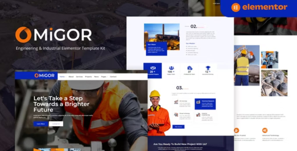 Migor Engineering & Industrial Elementor Template Kit