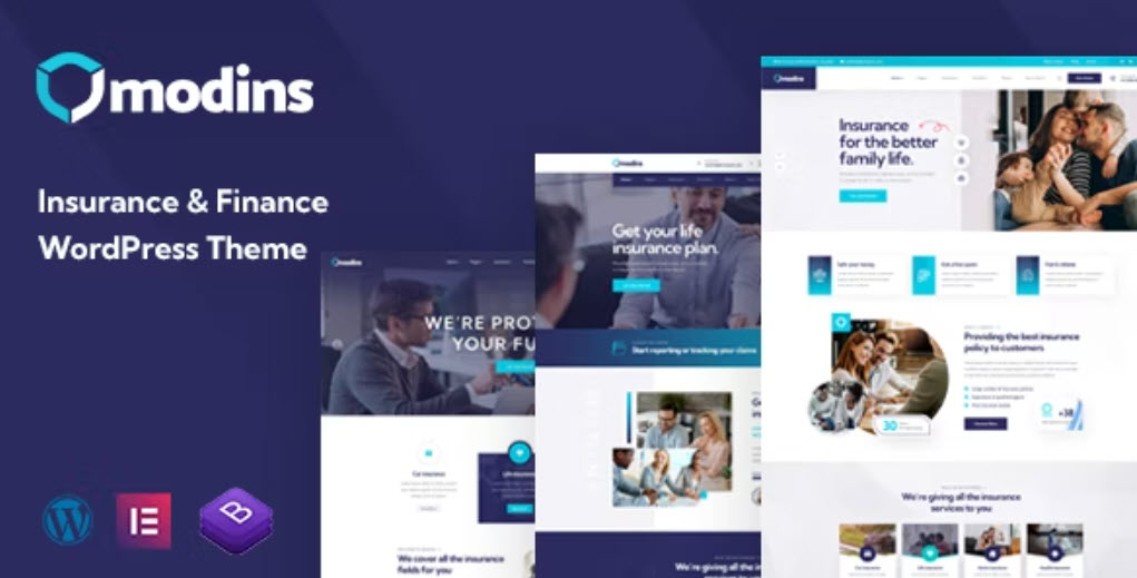 Modins Insurance & Finance WordPress Theme
