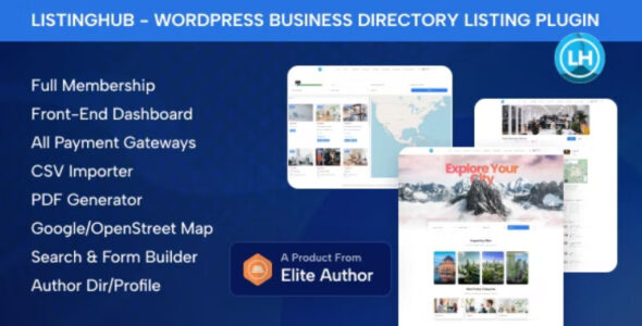 ListingHub – WordPress Business Directory Listing Plugin