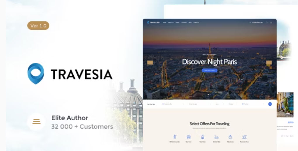 Travesia | A Travel Agency and Booking WordPress Theme