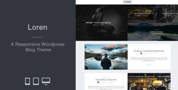 Loren – Responsive WordPress Blog Theme