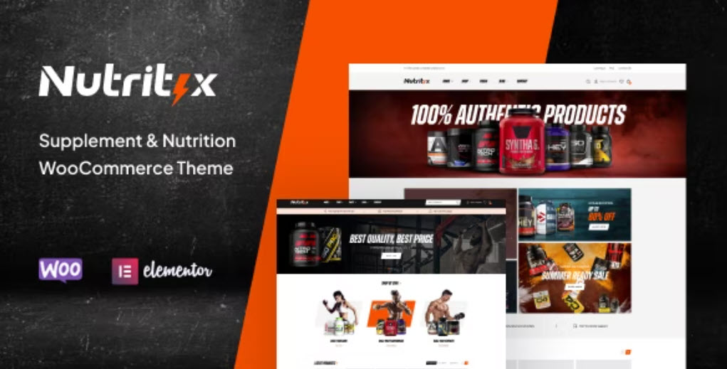 Nutritix Supplement & Nutrition WooCommerce Theme