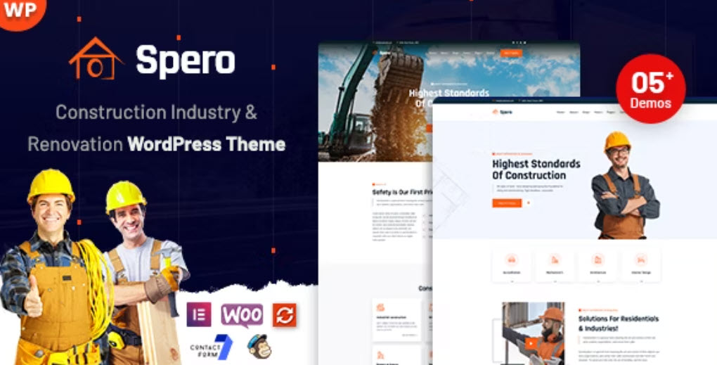 Spero Construction Industry WordPress Theme
