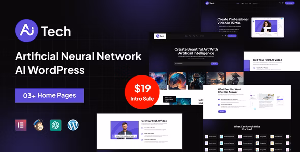 AI Power Artificial Neural Network AI Theme