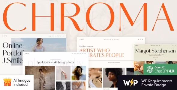 Chroma Photography Portfolio WordPress Theme
