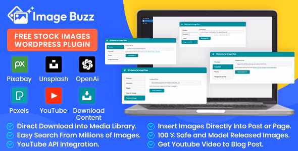 Image Buzz Free Stock Images WordPress Plugin