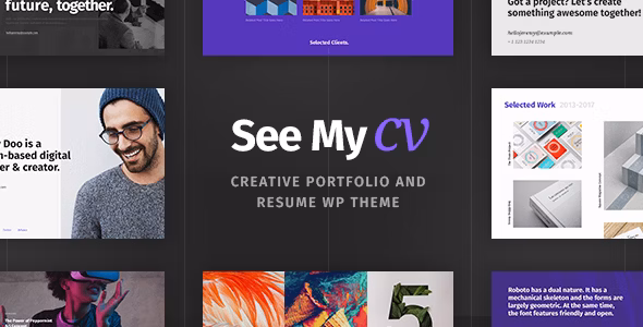 See My CV Resume WordPress Theme
