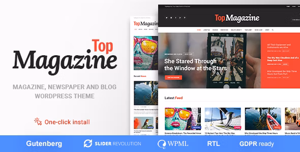 Top Magazine News WordPress Theme