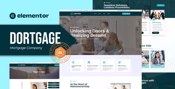 Dortgage Mortgage Company Elementor Template Kit