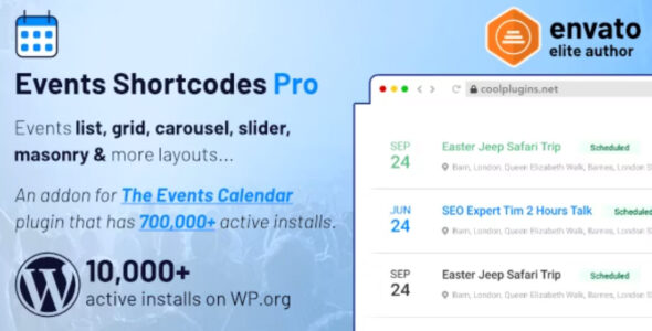 The Events Calendar Shortcode and Templates Pro