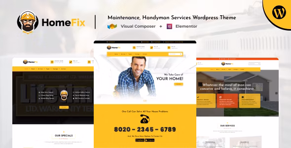 HomeFix Handyman, Maintenance WordPress Theme