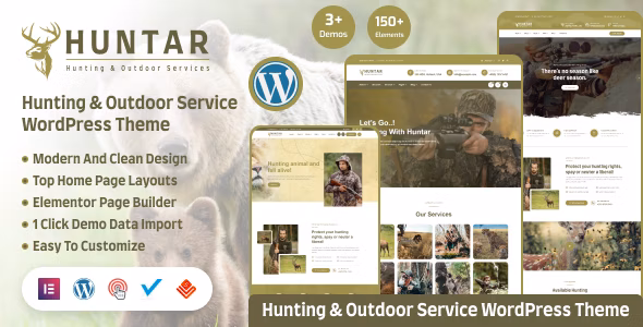 Huntar Hunting & Outdoor WordPress Theme