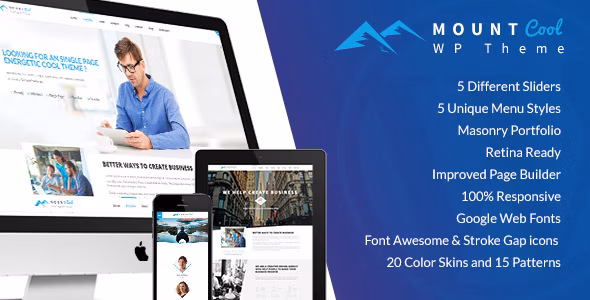 MountCool Single Page Portfolio Wordpress Theme