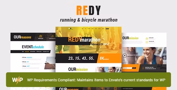 Redy | Marathon & Running Sports WordPress Theme
