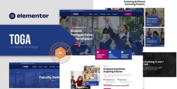 Toga University & College Elementor Pro Template Kit