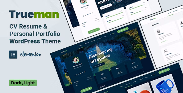 Trueman Personal Portfolio Resume WordPress