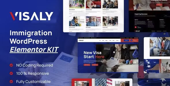 Visaly Immigration & Visa Consulting Elementor Pro Template Kit