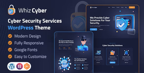 WhizCyber | Cyber Security WordPress Theme