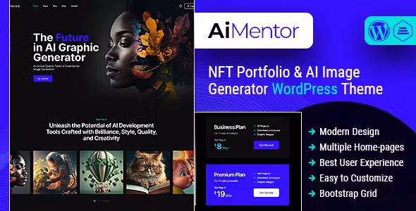 AI Mentor | AI Image Generator WordPress Theme
