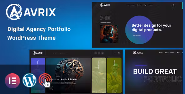 Avrix Digital Agency Portfolio WordPress
