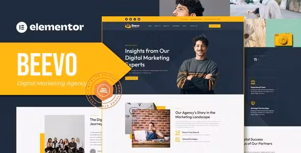 Beevo Digital Marketing Agency Elementor Template Kit