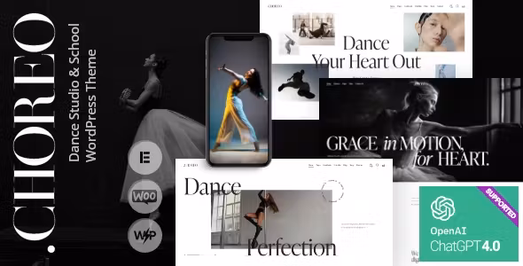 Choreo Dance Studio & School WordPress Theme