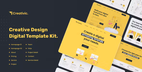 Creativic Creative Agency Elementor Template Kit