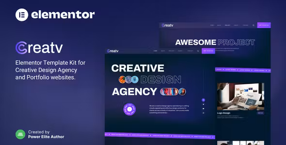 Creatv – Creative Design Agency Elementor Template Kit