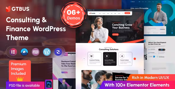GTBUS Consulting & Finance WordPress Theme